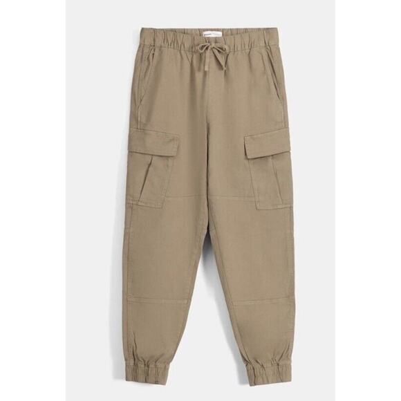Bershka Other - Bershka Cargo Joggers Men Size M 38 Trousers Pants Gorpecore Safari Cotton NWT​​